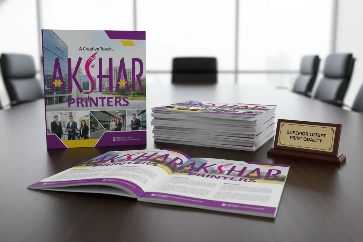 Corporate Brochure - offset printing by Akshar Printers