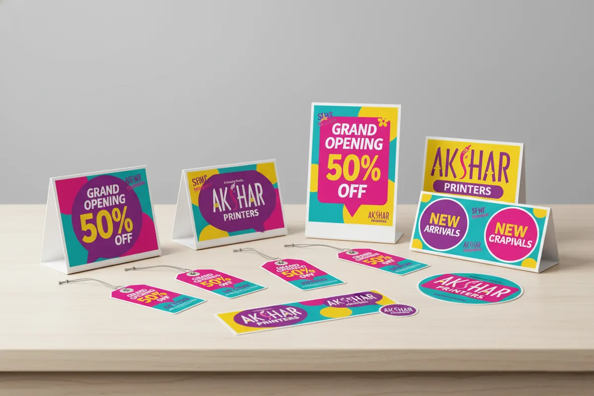 Retail Signage - banners printing by Akshar Printers