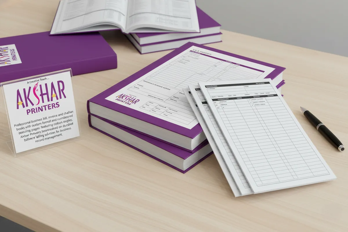 Bill / Challan Book - Professional printing service by Akshar Printers