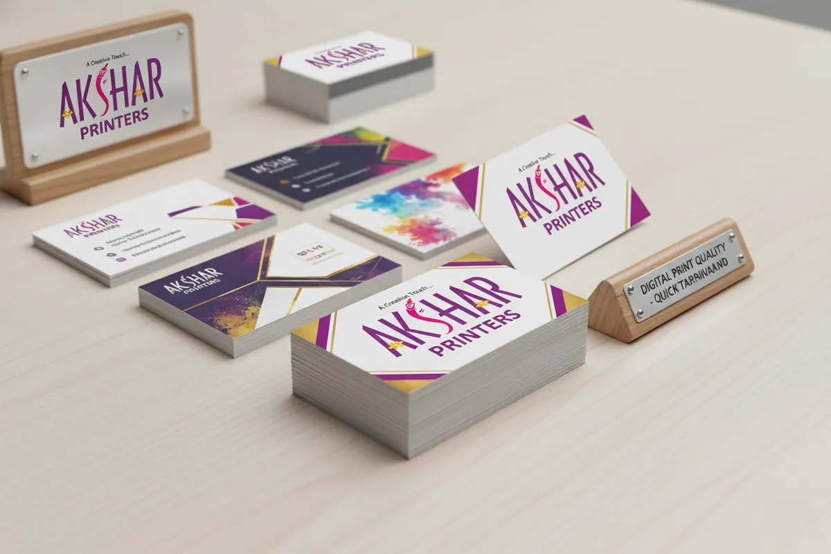 Business Card - Professional printing service by Akshar Printers