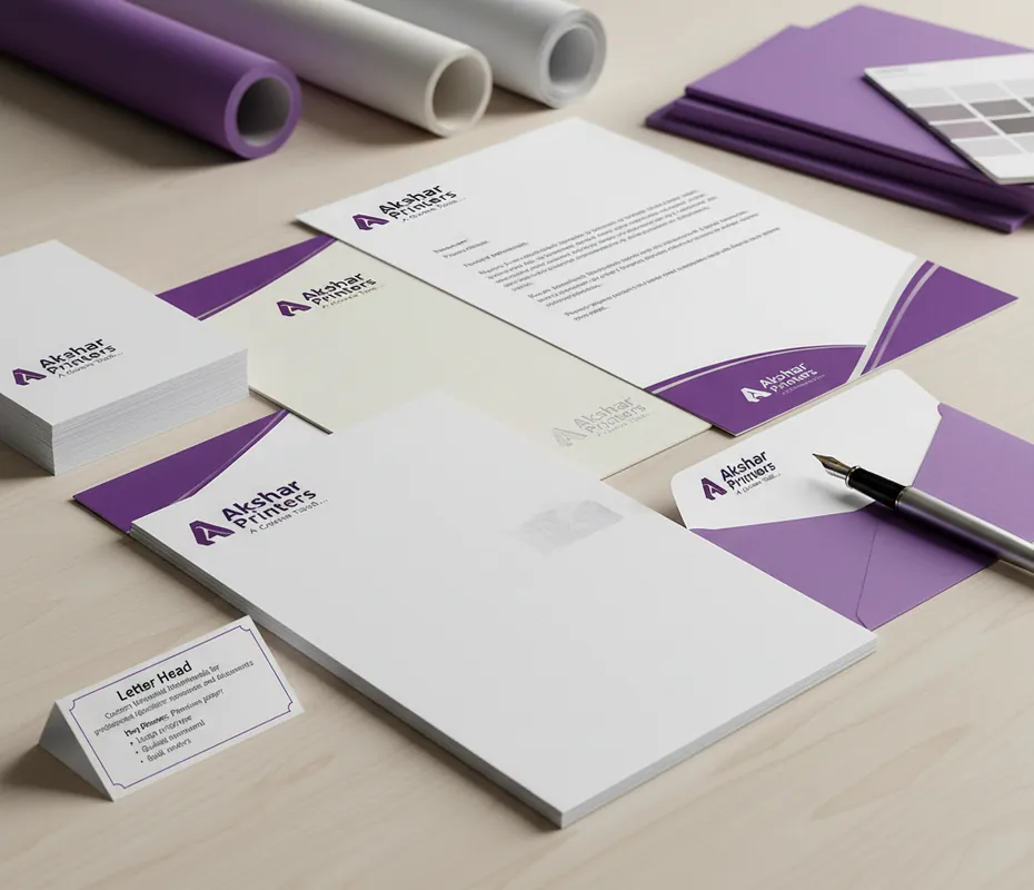 Letter Head - Professional printing service by Akshar Printers